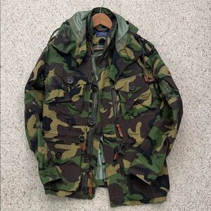 Polo by Ralph Lauren Men's Green Camo Field Jacket
